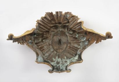 Culot d'ameublement en bronze doré en forme...