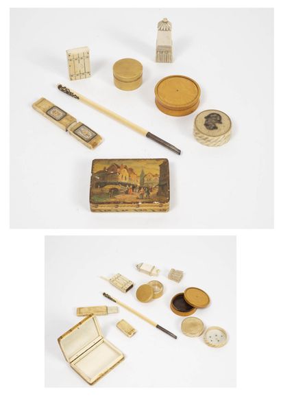 FRANCE, XIXEME SIECLE
Small lot of ivory...