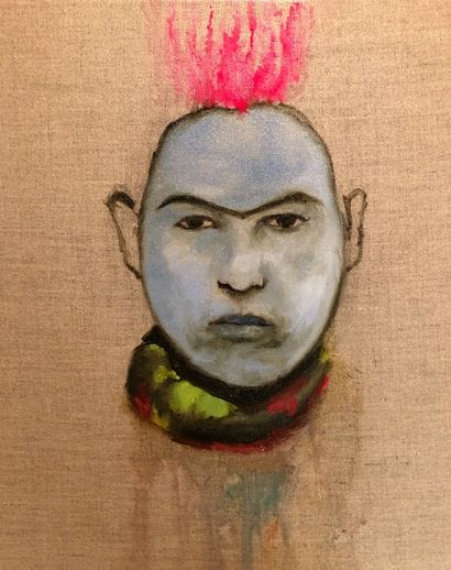 DALILA DALLÉAS BOUZAR

Self-portrait, 2021

Oil...