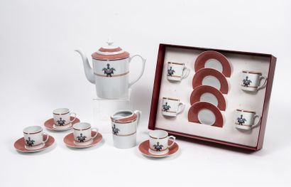 CARTIER
Limoges porcelain coffee service,...