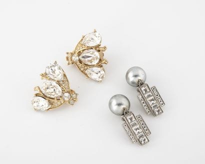 CHRISTIAN DIOR
Lot including two pairs of...