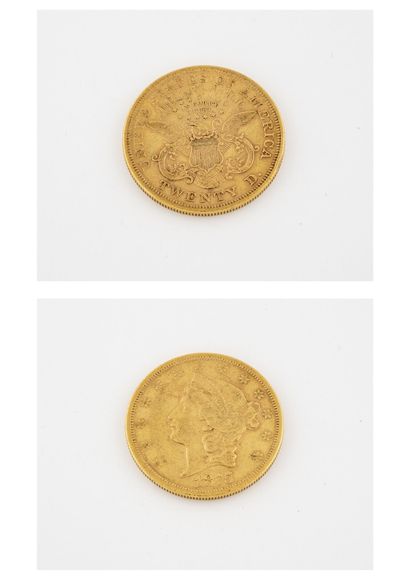 ÉTATS UNIS
20 dollars gold coin, 1875, Type...