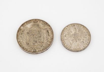 Allemagne
Lot of 3 silver thalers including...