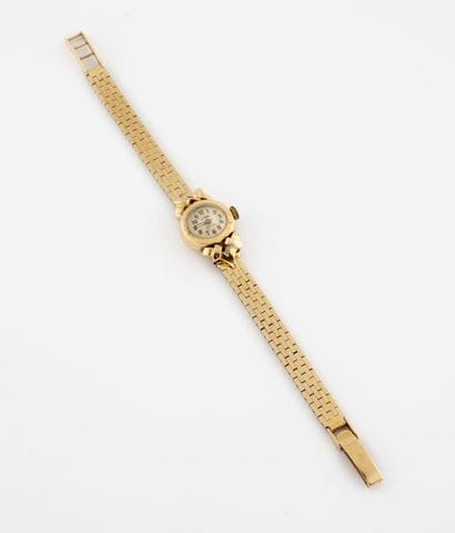 Ladies' wristwatch in yellow gold (750).

Round...