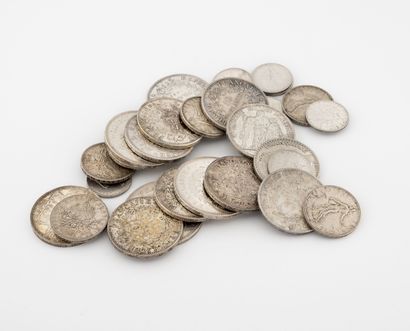 France
Lot of various silver coins. 

Total...