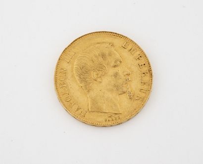 France
50 francs gold. Napoleon III, naked...