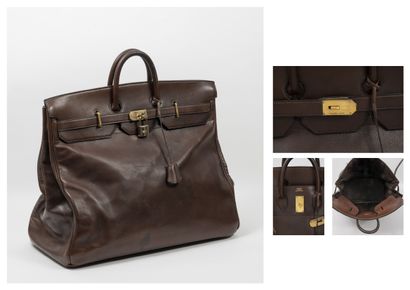 HERMES, France
Top strap bag, 55 cm, in dark...