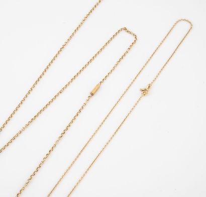 Yellow gold (750) necklace chain. 

Spring...