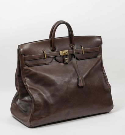 HERMES, France
Top strap bag, 55 cm, in dark...