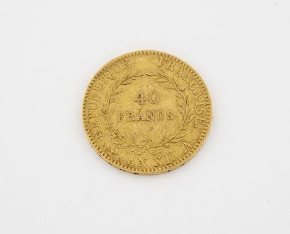 France

40 francs gold. Bonaparte, First...
