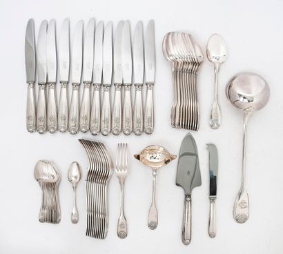 CHRISTOFLE

Part of a silver plated menagere,...