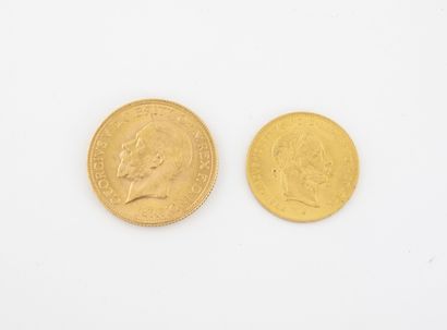 Angleterre
A gold sovereign, George V, 1930....