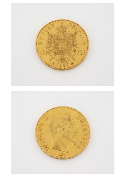 France
Coin of 100 francs gold (900). Napoleon...