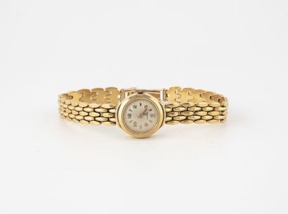 Ladies' wristwatch in yellow gold (750).

Round...