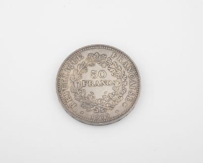Coin of 50 Francs in silver 1979.

Weight...