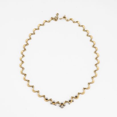 Collier en or jaune (750), les maillons en...
