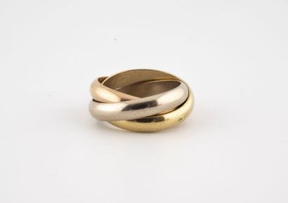 CARTIER Paris
Three-ring ring in three-tone...