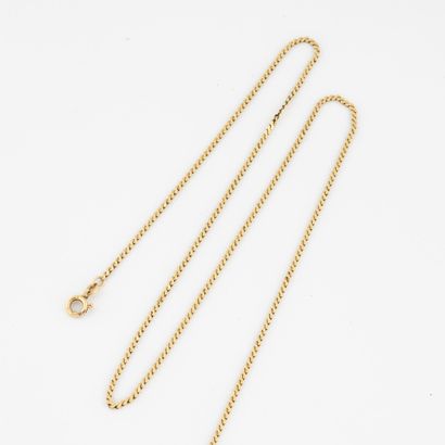 Yellow gold (750) bean necklace. 

Spring...