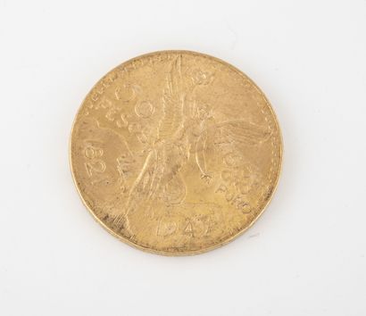MEXIQUE
Pièce de 50 pesos, 1821-1947. 

Poids...