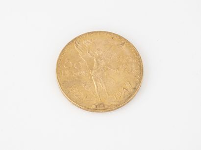 MEXIQUE
Pièce de 50 pesos, 1821-1947. 

Poids...