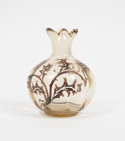Cristallerie Gallé
Bottle with round ribbed...