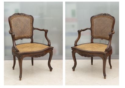 FRANCE, XIXEME SIECLE
Paire de fauteuils...
