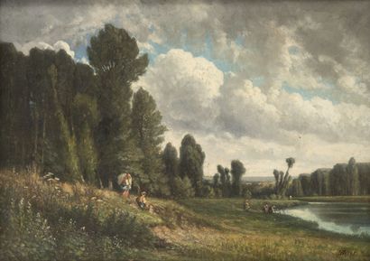 ECOLE FRANCAISE DU XIXème siècle
Washerwomen...