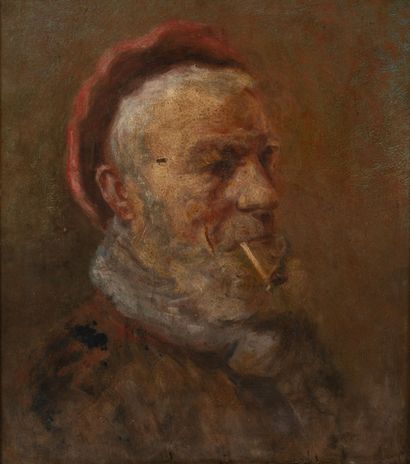 Francis TATTEGRAIN (1852-1915)
Bust portrait...