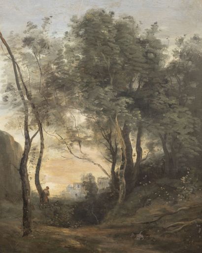 École du XIXème siècle, d'après Camille COROT
Woman...