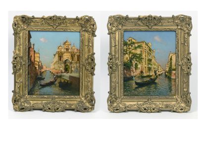 Gaston BOUCART (1878-1962)
Two views of Venice...