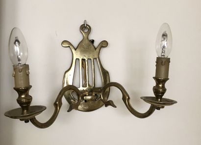 HOLLANDE, XIXème-XXème siècle
Pair of sconces...