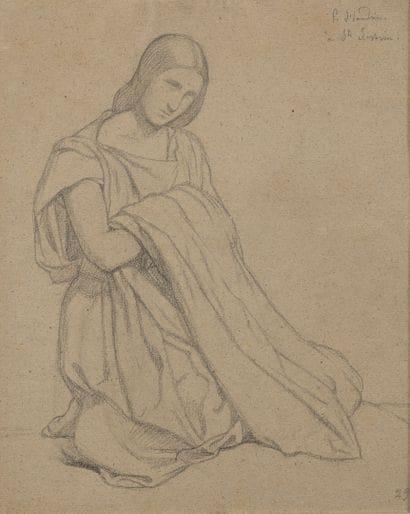 Paul Jean FLANDRIN (1811-1902)
Study of a...