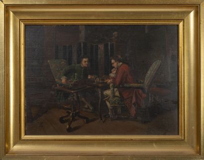 A. RUEFF (XIXème-XXème)
The chess game, after...
