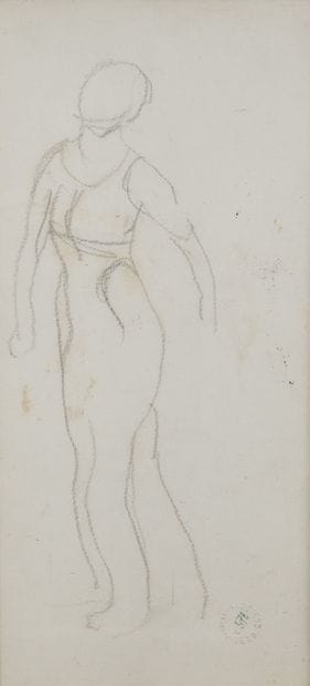 Ferdinand HODLER (1853-1918)
Study of a standing...