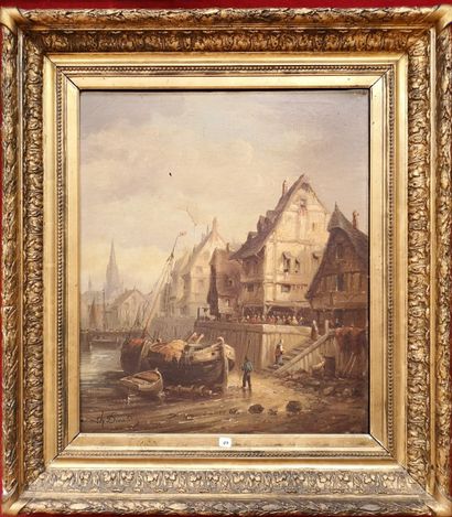 Charles DINARD (XIXème)

View of a Norman...