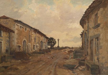 Edmond Marie PETITJEAN (1844-1925)
Village...