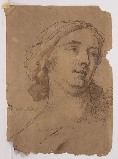 Ecole Française du XIXème
Bust of a character.

Ink...