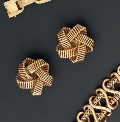 HERMÈS Paris
Paire de clips d'oreille en...