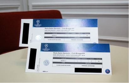 Presnel KIMPEMBE
2 tickets to the PSG - Bruges...