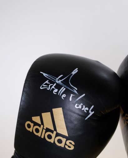 Estelle Mossely
A pair of Adidas boxing gloves...