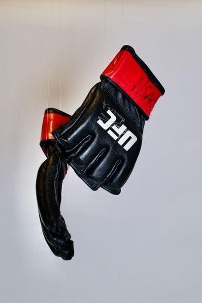 Alan Baudot
A pair of MMA gloves worn and...
