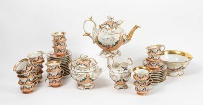 PARIS, XIXème siècle
Porcelain tea service...