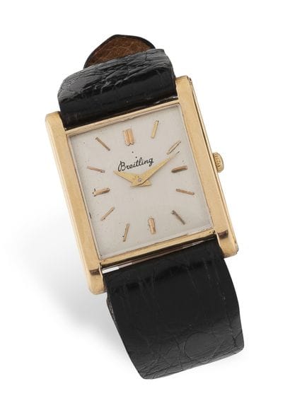 BREITLING
Men's wristwatch in yellow gold...