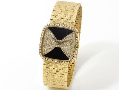 PIAGET
Men's wristwatch in gold (750). 

Dial...