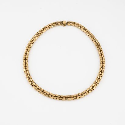 MELLERIO
Necklace with two rows of chenille...