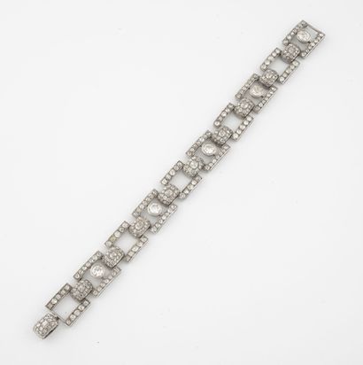 
Articulated bracelet in platinum (850) with...