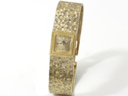 OMEGA
Ladies' wristwatch in 2 shades of gold...