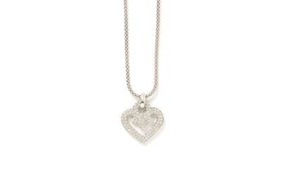 
Pendant in white gold (750), with an openwork...