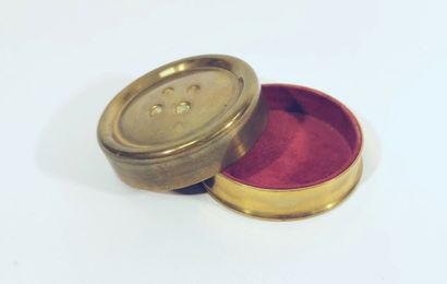 CHRISTIAN DIOR
A brass case with button decoration....