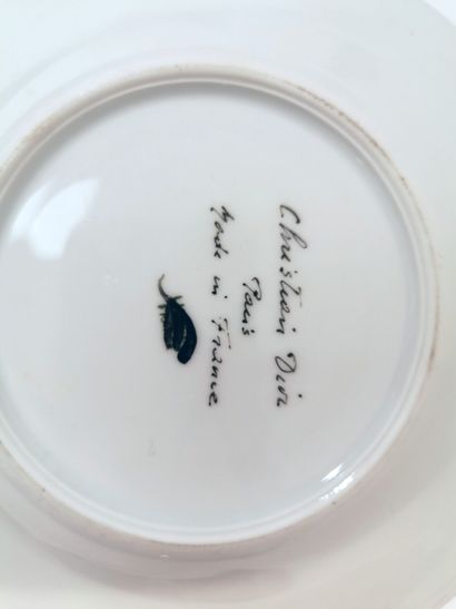CHRISTIAN DIOR
Enamelled porcelain cup and...
